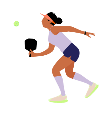 Pickleball Courts Illustration