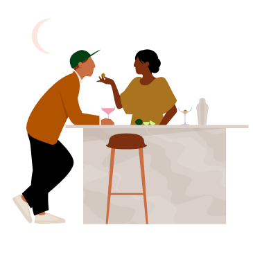 Social Lounge Illustration